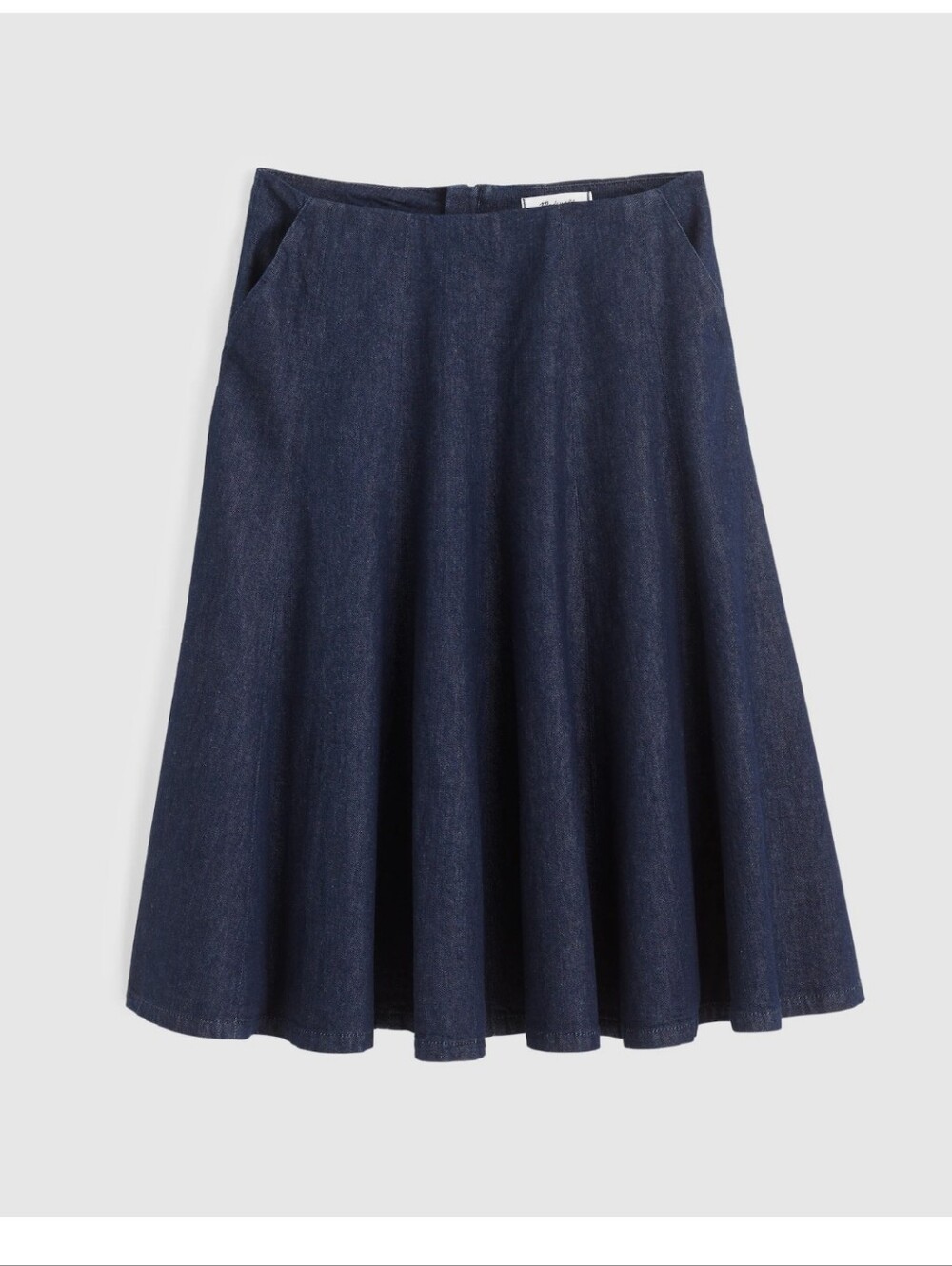 Madewell Flared Denim Midi Skirt In Rinse Wash Size 33 16 Style #NW870